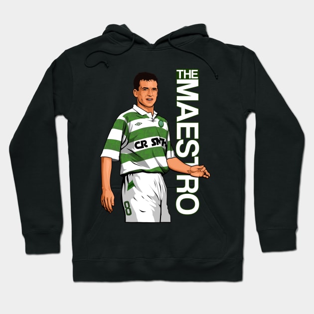 The Maestro Paul McStay Glasgow Celtic FC Hoodie by TeesForTims